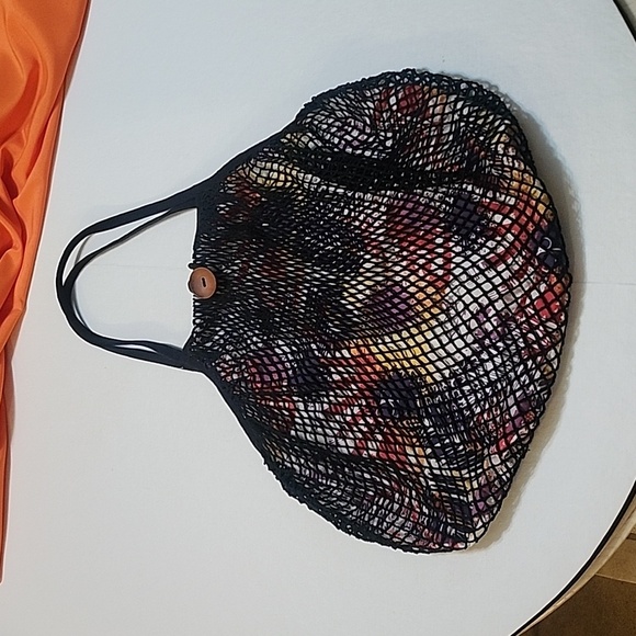 RETRO COASTAL VINTAGE OCEAN PACIFIC Mesh HOBO EUC - Picture 12 of 16